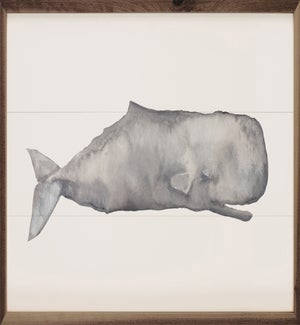 Watercolor Sperm Whale Painting By Emily Wood